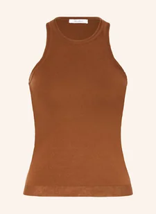Max Mara Top Z Dzianiny Arnes braun - Koszulki i topy damskie - miniaturka - grafika 1