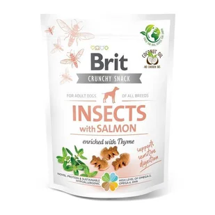 BRIT Brit Care Dog Crunchy Cracker Przysmak Dla Psa Owady, Łosoś, Tymianek 200 g - Przysmaki dla psów - miniaturka - grafika 2