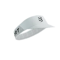 Czapki i chusty sportowe damskie - COMPRESSPORT Daszek biegowy PRO RACING VISOR white - miniaturka - grafika 1