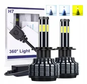 Żarówki samochodowe - Zestaw Żarówek H7 Śnieżnobiałe Do Samochodu Żarówki LED - miniaturka - grafika 1