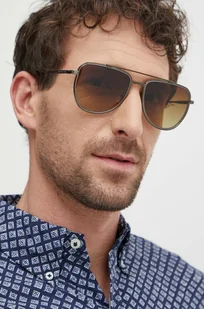 Michael Kors okulary przeciwsłoneczne WHISTLER męskie kolor złoty 0MK1155 - Okulary przeciwsłoneczne - miniaturka - grafika 1