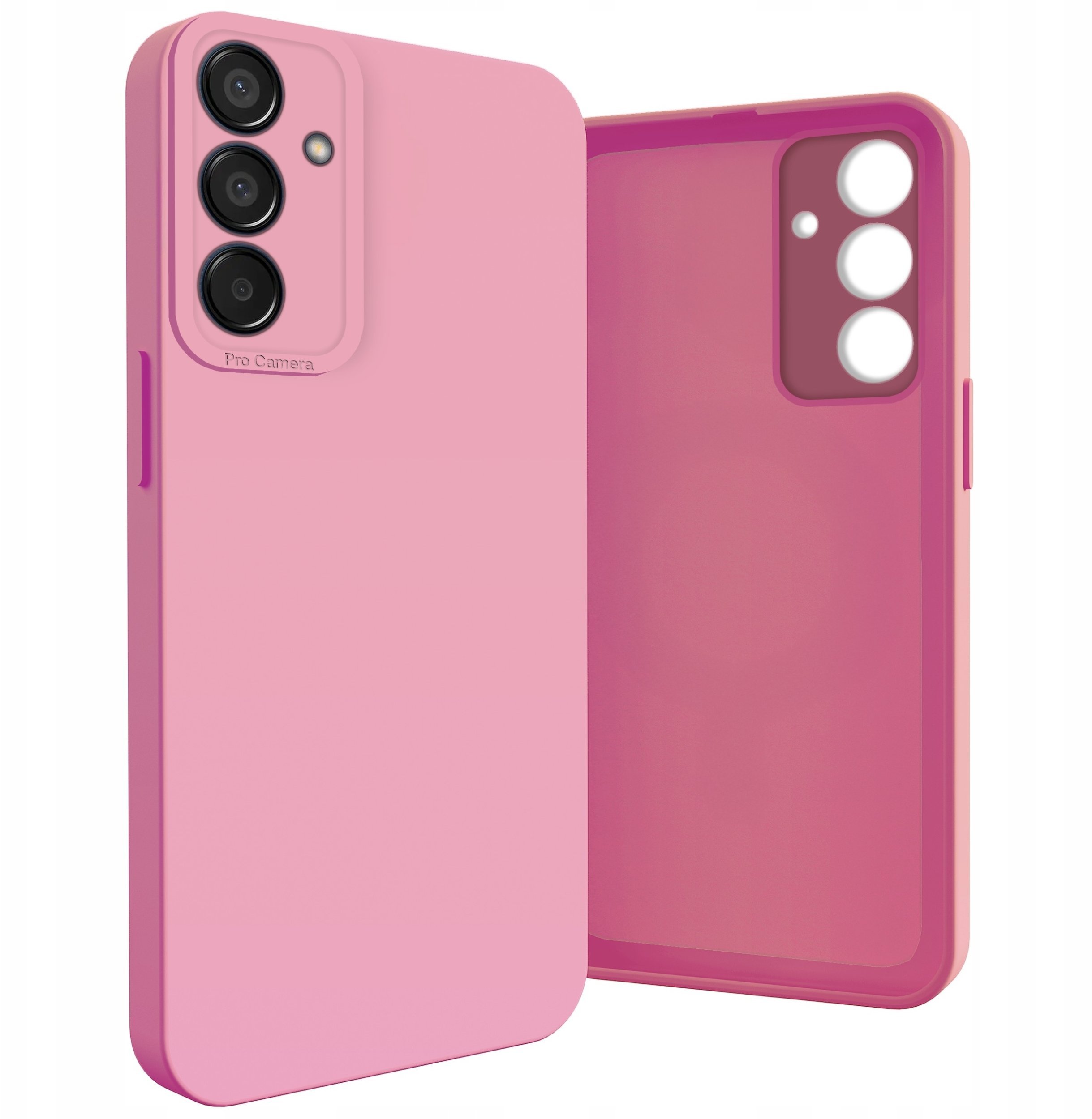 Hello Case Etui do Samsung Galaxy M15 Osłona Kamery, Różowe, Ochronne, Case, Plecki