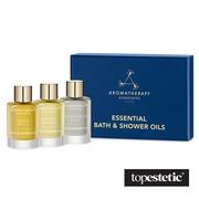 Kosmetyki do kąpieli - Aromatherapy Associates Bath &amp; Shower Oils Trio Zestaw 3 olejków do kąpieli i pod prysznic 3 x 7,5 ml - miniaturka - grafika 1