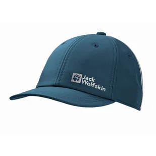 Czapka z daszkiem dla dzieci Jack Wolfskin ACTIVE HIKE CAP K dark sea - ONE SIZE - Czapki dla dzieci - miniaturka - grafika 1