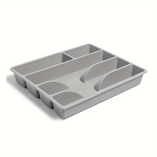 1 szt. na Przybory Kuchenne z Wieloma Przegrodami - Plastikowa do Szuflady Odporna na Pleśń na Sztućce, Pałeczki i Łyżki - Inne - miniaturka - grafika 1