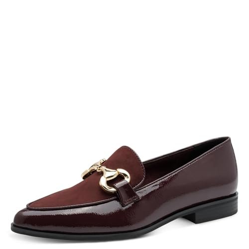 Marco Tozzi Damskie kapcie 2-24216-45, bordowe pat.C, 37 EU, Bordeaux Pat C, 37 EU