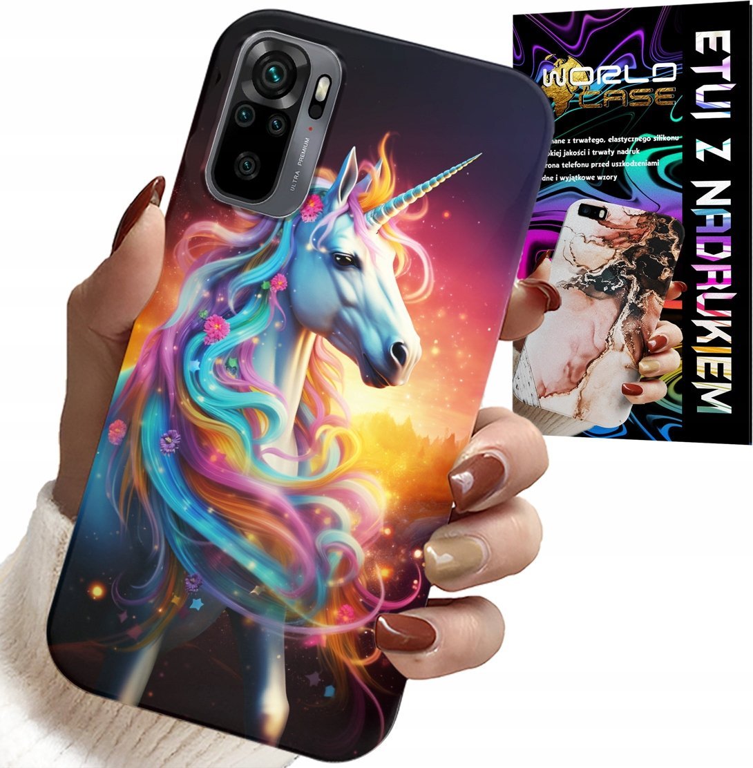 ETUI DO XIAOMI NOTE 10 / 10S - JEDNOROŻEC WZORY DLA DZIEWCZYNEK PREZENT