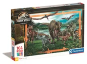Puzzle - Puzzle 104 Maxi Super Kolor Jurrasic World Clementoni - miniaturka - grafika 1