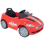 Pojazdy elektryczne dla dzieci - Samochód dla dziecka EVO Samochód Turbo Czerwony - miniaturka - grafika 1