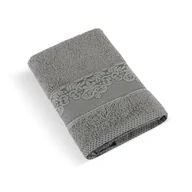 Ręczniki - Bellatex Frotte ręcznik kolekcja Orchidea ciemnoszary, 50 x 100 cm - miniaturka - grafika 1