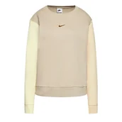 Bluzy damskie - Damska Bluza sportowa Nike Swoosh W Beżowa - DJ4411-210-XL - miniaturka - grafika 1