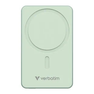 Verbatim, powerbank z ładowaniem bezprzewodowym, 5V, ładowanie telefonu, 32228, 10000mAh, Mocowanie magnetyczne, Zielony - Powerbanki - miniaturka - grafika 1