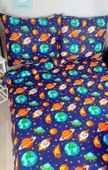 Pościel dla dzieci - Komplet pościeli bawełnianej dla dziecka 100x160 cm  -Kosmos - miniaturka - grafika 1