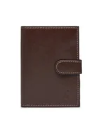 Portfele - Semi Line Duży Portfel Męski P8266-1 Brązowy - miniaturka - grafika 1