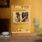 Ramki na zdjęcia - Lampka ramka L z wydrukiem na szkle akrylowym i podświetleniem LED - miniaturka - grafika 1