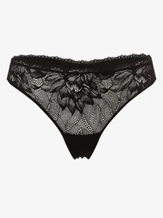Calvin Klein Stringi Kobiety Sztuczne włókno czarny jednolity, S - Majtki damskie - miniaturka - grafika 1
