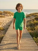 Kąpielówki dla chłopców - Sinsay - Kąpielówki z naszywką - zielony - miniaturka - grafika 1