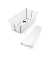 Wanienki dla dzieci - STOKKE składana wanienka Flexi Bath Bundle WHITE - miniaturka - grafika 1