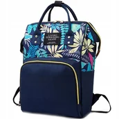 Torby i organizery dla mam - Torba Do Wózka Dla Mamy Taty 3W1 Z Wzorami Liści Sc-1100 - miniaturka - grafika 1