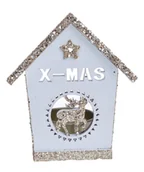 Świeczniki - Świecznik drewniany domek, 9x6,5x10,5 cm - miniaturka - grafika 1