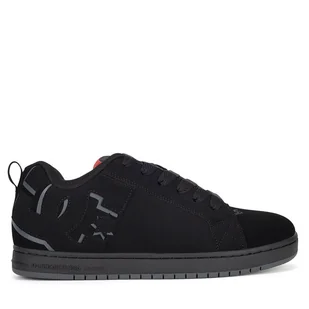 Sneakersy DC COURT GRAFFIK 300529-BLR Czarny - Sneakersy męskie - miniaturka - grafika 1