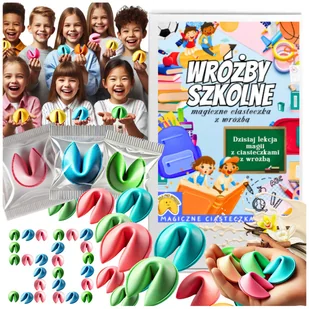 Kolorowe Ciasteczka z Wróżbą Szkolne dla Dzieci Uczniów - Pozytywny Komplement 50 szt - Ciastka - miniaturka - grafika 1