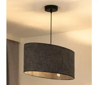 Lampy sufitowe - Duolla - Żyrandol na lince OVAL 1xE27/15W/230V szary - miniaturka - grafika 1