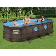 Baseny ogrodowe - Bestway Basen Power Steel Swim Vista Series, 549x274x122 cm - miniaturka - grafika 1