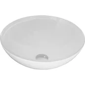 Umywalki - Mexen Mira szklana umywalka nablatowa 42 x 42 cm, biała - 24124230 - miniaturka - grafika 1