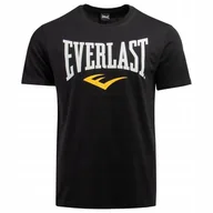 Koszulki męskie - KOSZULKA męska bawełniana T-SHIRT EVERLAST z krótkim rękawem czarna L - miniaturka - grafika 1