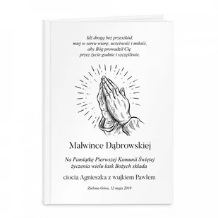 Murrano Biblia Dla Dzieci Nadruk Modlitwa KZ-BIB-M-002 - Pamiątka Pierwszej Komunii Świętej - miniaturka - grafika 1