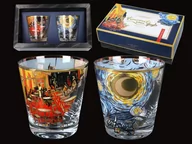 Kieliszki - Carmani Kpl 2 szklanek do whisky V Van Gogh Gwiaździsta Noc + Taras kawiarni w nocy - miniaturka - grafika 1