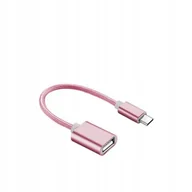 Adaptery i przejściówki - Adapter Przejściówka Usb Typ C Usb-C Host Usb Usb-A Na Kablu Otg Różowy Phone Holder - miniaturka - grafika 1
