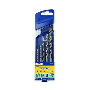 Irwin IRWIN Multi-5/5,5/6/8/10 MM 5-częściowy zestaw wierteł z twardego metalu, trzon cylindryczny, Cordless Multi, tylko udaru, 10501939 - Wiertła - miniaturka - grafika 1