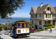 Plakaty - Cable car on Hyde street in San Francisco., Carol Highsmith - plakat 60x40 cm - miniaturka - grafika 1