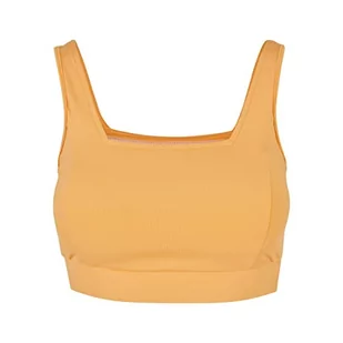 Urban Classics Damski biustonosz sportowy z recyklingu, kwadratowy, Jasnopomarańczowy, 5XL - Biustonosze - miniaturka - grafika 1