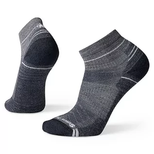 Skarpetki męskie - Męskie skarpety trekkingowe Smartwool Hike Light Cushion Ankle Socks medium grey - 38-41 - grafika 1