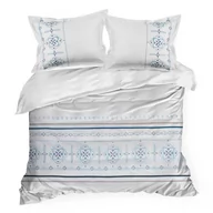 Pościel - Pościel 160 x 200 3cz Haftowana Bawełna HAFT 9A - miniaturka - grafika 1