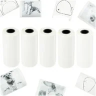 Papier do drukarek - Rolki papier wkład samoprzylepny termiczny do mini drukarki 5,7cmx4,5m 5 sztuk - miniaturka - grafika 1
