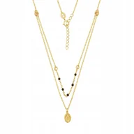 Biżuteria dla dzieci - Naszyjnik Srebrny Pozłacany z Medalikiem Matka Boska Elegancki i Regulowany - miniaturka - grafika 1