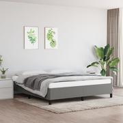 Łóżka - Lumarko Rama łóżka, ciemnoszara, 180x200 cm, obita tkaniną - miniaturka - grafika 1
