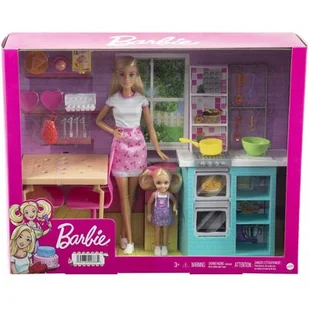 Mattel Lalka Barbie Wspólne pieczenie HBX03 - Lalki dla dziewczynek - miniaturka - grafika 1