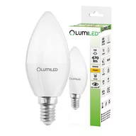 Żarówki LED - Lumiled Żarówka LED E14 5W świeca 470LM biały ciepły LUMILED - miniaturka - grafika 1