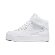 Buty trekkingowe damskie - Damskie sneakersy Carina Street Mid PUMA White Gold - miniaturka - grafika 1