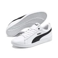 Buty trekkingowe damskie - Buty Kobieta Puma Smash v2 biały - miniaturka - grafika 1