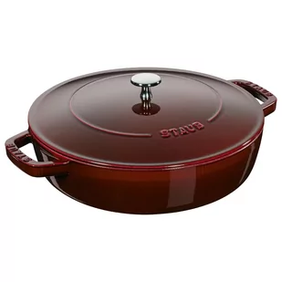 Staub 40511  513  0 naczynie do pieczenia z chistera, żeliwo, Grenadine, 28 cm 40511-513-0 - Brytfanny - miniaturka - grafika 1