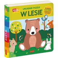 Książki edukacyjne - W lesie. Akademia mądrego dziecka. Układam puzzle - miniaturka - grafika 1