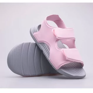 Klapki i japonki męskie - Sandały adidas Swim Jr FY8937 różowe - grafika 1