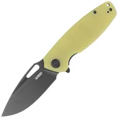 Noże - Nóż składany Kubey Tityus Translucent Yellow G10, Dark Stonewashed D2 (KU322G) - miniaturka - grafika 1