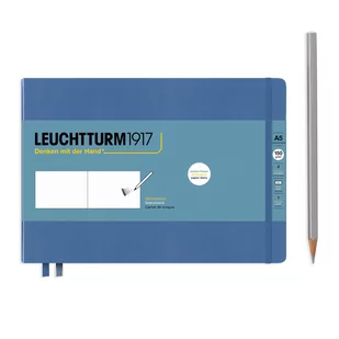 Leuchtturm1917, szkicownik poziomy Medium, A5, denim - Podobrazia, bloki, papiery - miniaturka - grafika 1